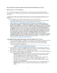 1 EPA Introductory Comments to the ISSC Fall 2018 Executive Board