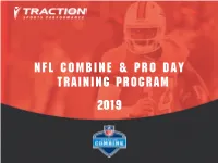 2019 NFL COMBINE & Pro Day TRAINING PROGRAM