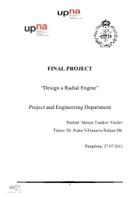 FINAL PROJECT “Design a Radial Engine”