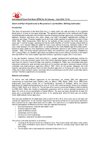 Slash-And-Burn Experiments to Reconstruct Late Neolithic Shifting Cultivation