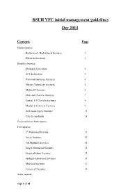 BSUH VFC Initial Management Guidelines Dec 2014