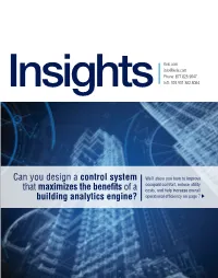Can You Design a Control System That Maximizes the Benefits of a Building