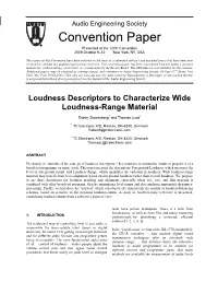 Convention Paper