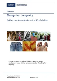 Design for Longevity