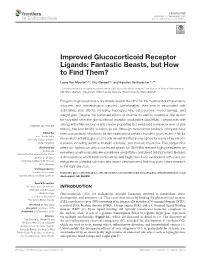 Improved Glucocorticoid Receptor Ligands: Fantastic Beasts, but How to Find Them?