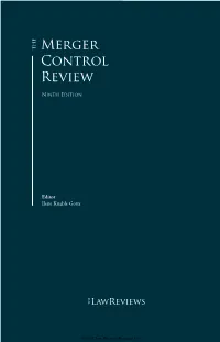 Merger Control Review