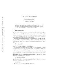 The Width of Ellipsoids