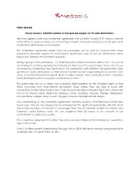 KQ and Safarilink Partnership