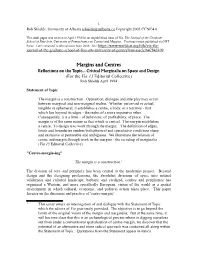 Margins and Centres (For the Via 13 Editorial Collective)