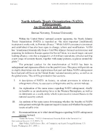 (NATO) Enlargement: an Overview and Analysis Steven Novotny, Towson University