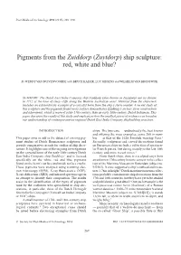 Pigments from the &lt;Italic&gt;Zuiddorp