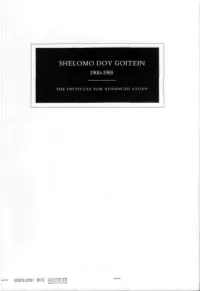 Shelomo Dov Goitein