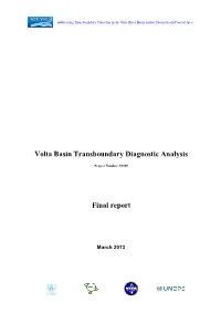 Volta Basin Transboundary Diagnostic Analysis Final Report