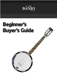 Beginner's Buyer's Guide