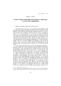 Causes of Improving Health and Longevity at Older Ages: a Review of the Explanations