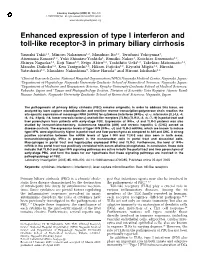 Enhanced Expression of Type I Interferon and Toll-Like Receptor-3 in Primary Biliary Cirrhosis