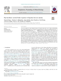 H2S Mediates Carotid Body Response to Hypoxia but Not Anoxia T ⁎ Ying-Jie Peng , Vladislav V