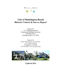 Historic Context & Survey Report