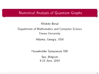 Numerical Analysis of Quantum Graphs