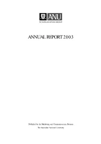 Annual Report 2003
