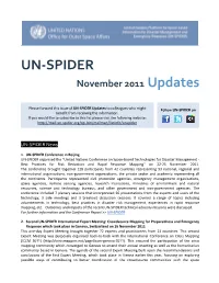 August 2011 Updates UNSPIDER