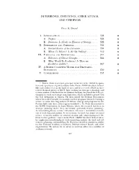 Deterrence, Influence, Cyber Attack, and Cyberwar