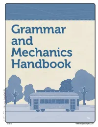 Grammar & Mechanics Handbook