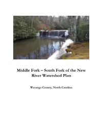 Middle Fork – South Fork of the New River Watershed Plan