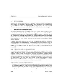 Public Outreach Process 4.0 INTRODUCTION 4.1