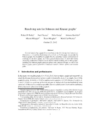 Resolving Sets for Johnson and Kneser Graphs∗