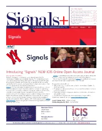 “Signals” NEW ICIS Online Open Access Journal