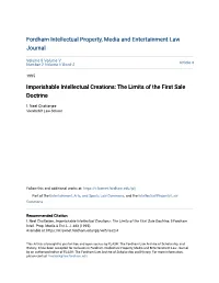 The Limits of the First Sale Doctrine