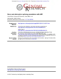 Gene and Alternative Splicing Annotation with AIR