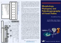Morphology, Phylogeny and Paleobiogeography of Fossil Fishes