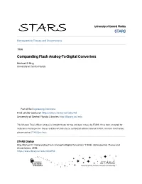 Companding Flash Analog-To-Digital Converters