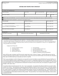 NOAA Form 57-03-03 (08-19) NDP Diving Unit Inspection Checklist.Pdf