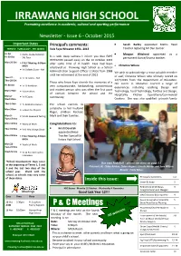October Newsletter