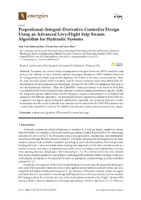 Proportional–Integral–Derivative Controller Design Using an Advanced Lévy-Flight Salp Swarm Algorithm for Hydraulic Systems