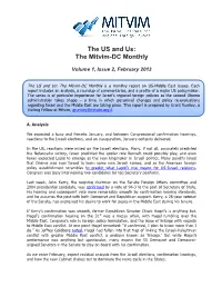 The US and Us: the Mitvim-DC Monthly