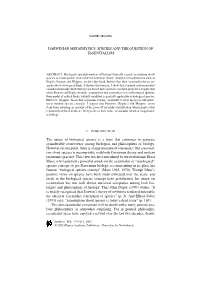 Darwinian Metaphysics: Species and the Question of Essentialism