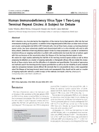 Human Immunodeficiency Virus Type 1 Two-Long Terminal Repeat