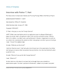 Interview with Parker T. Hart