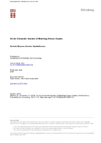 On the Chromatic Number of Matching Kneser Graphs
