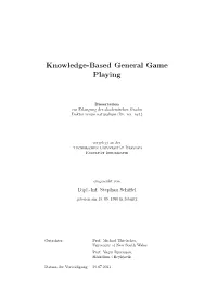 Knowledge-Based General Game Playing