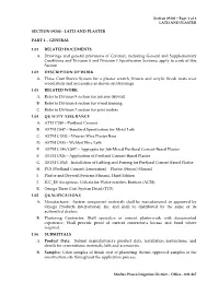 Section 09200 – Page 1 of 8 LATH and PLASTER