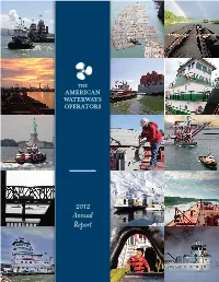 2012 Annual Report AMERICAN Waterways Operators