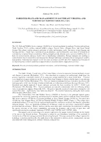 A-231 Forested Peatland Management in Southeast