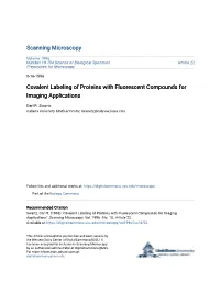 Covalent Labeling of Proteins with Fluorescent Compounds for Imaging Applications
