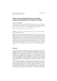 Faunal Change and Bathymetric Diversity Gradient in Deep-Sea Prosobranchs from Northeastern Atlantic
