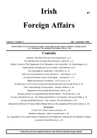 Irish Foreign Affairs Magazine, No 2, July